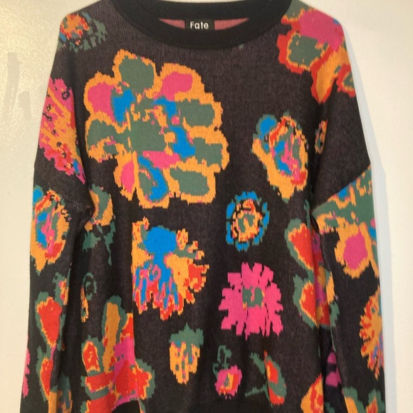 Fate Multicolor Floral Knit Sweater - Picture 2 of 13